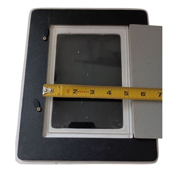 Ornate Picture Frame Ceramic Silver White Wash Detail 5x7 Victorian Deco Style - Picture 4 of 16